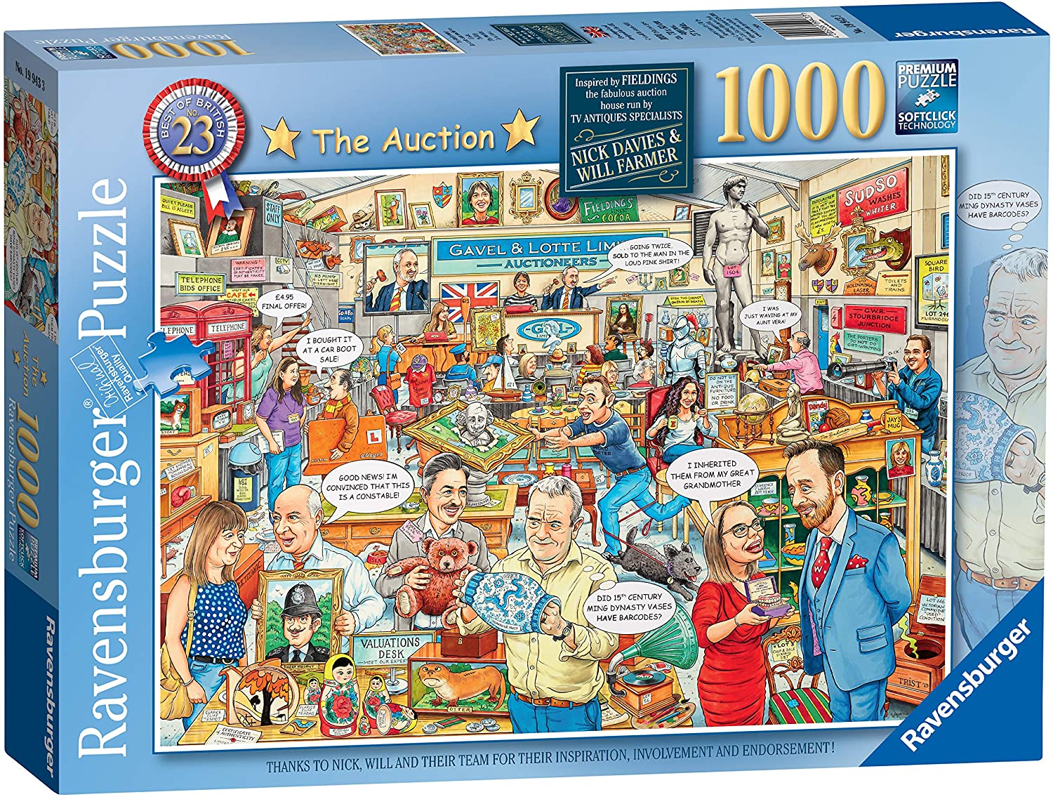 The Auction (No 23) 1000 Piece Jigsaw Puzzle