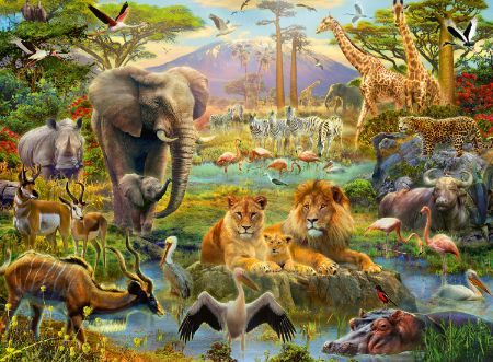 Ravensburger Animals Of The Savanna 200XXL Piece