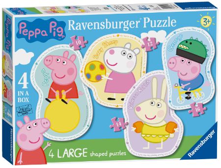 Ravensburger Peppa Pig Four Large Shaped Puzzles