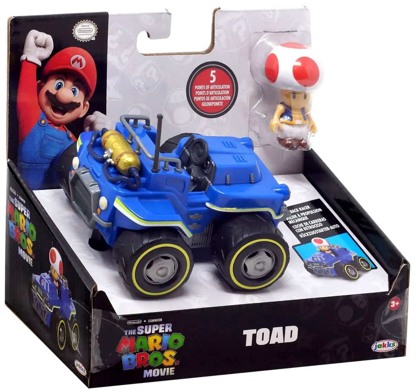 Nintendo super mario film kart racer avec figurine mario