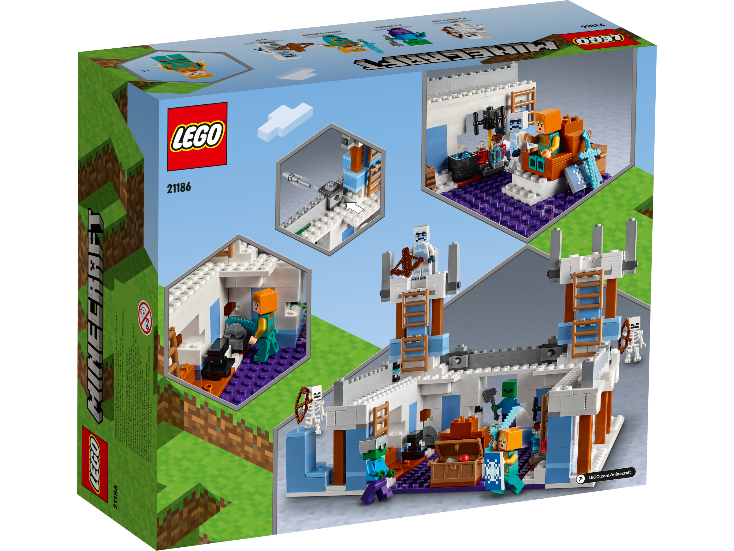 Lego 21186 Minecraft Ice castle Toy & Zombie Set