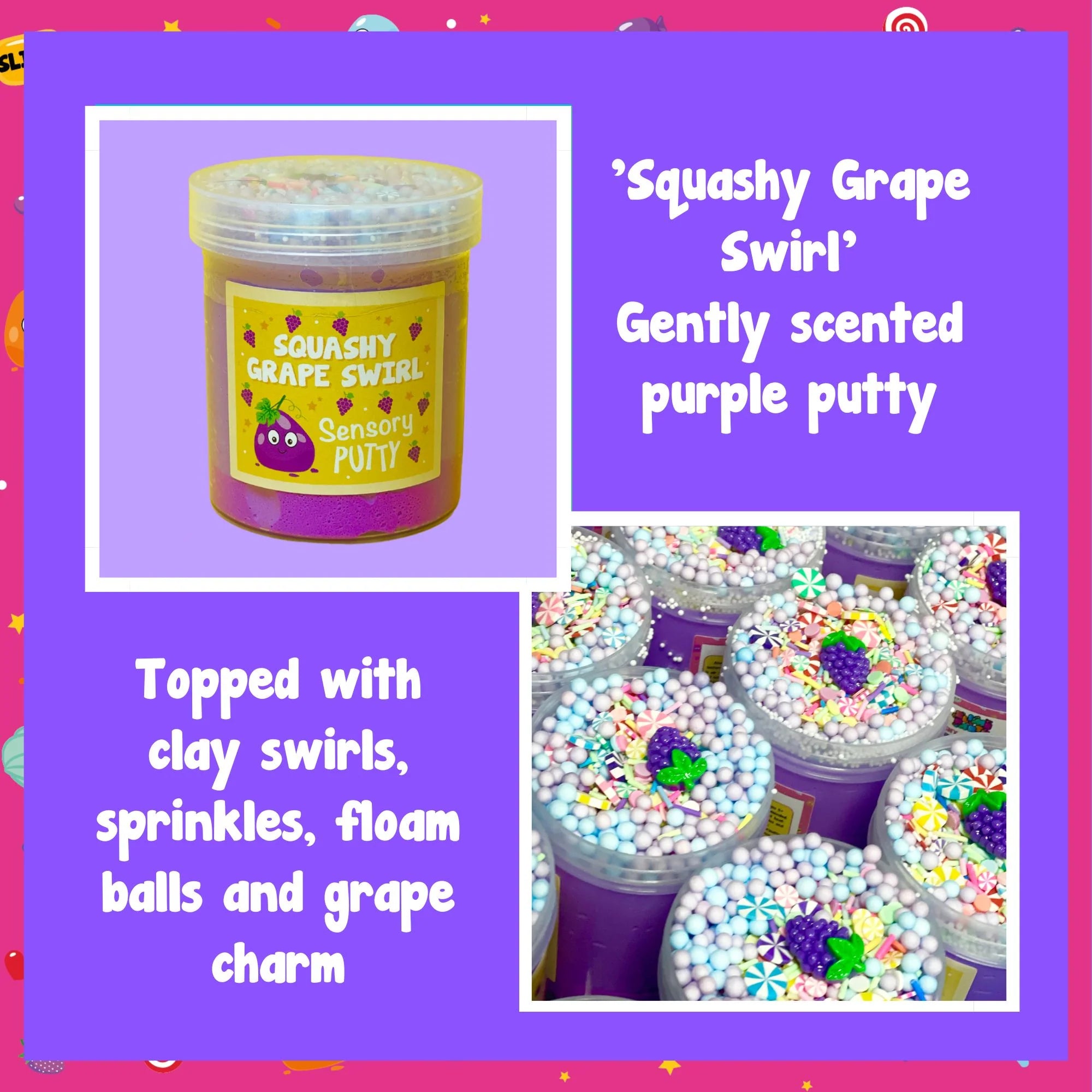 Slime Party Squashy Grape Swirl