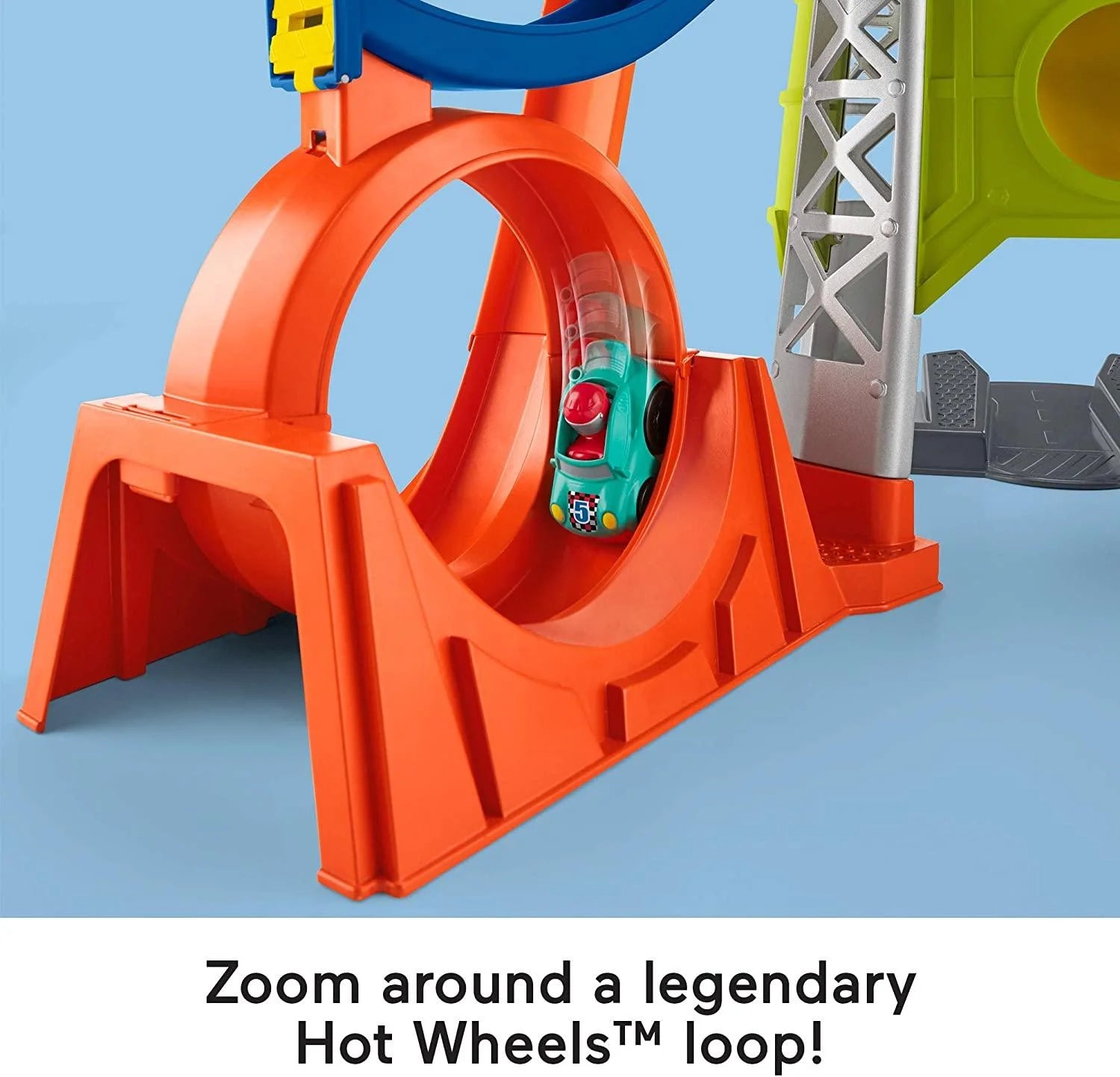 Launch and loop top raceway
