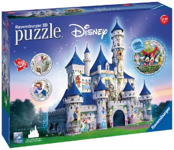 Ravensburger  Disney Castle 3D Puzzle 216 Piece Ji