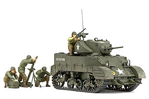Tamiya 1/35 M5A1 With 4 Figures