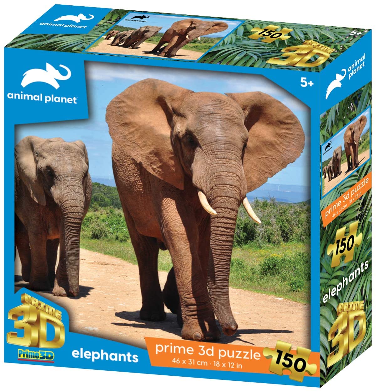 Elephants 150 Piece 3D Jigsaw Puzzle