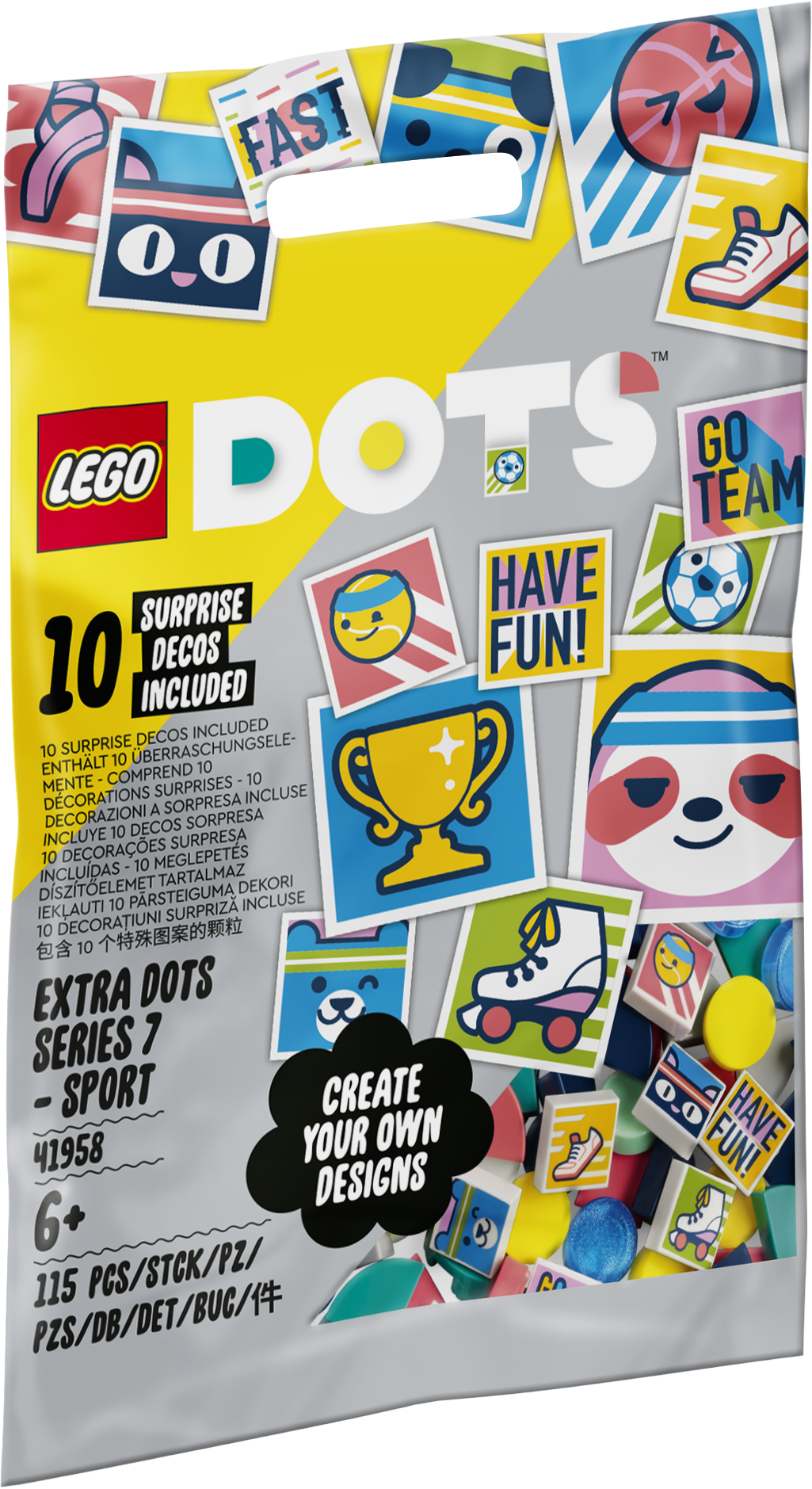 Lego 41958 DOTS Series 7 Sport tiles Set
