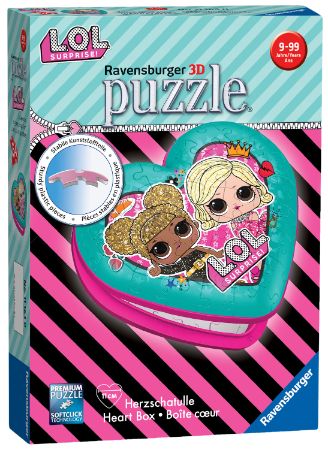Ravensburger  Lol 3D Heart 54 Piece Jigsaw