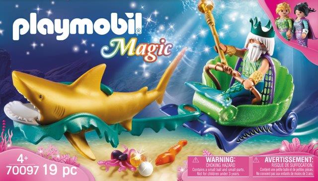 Playmobil King Of The Sea With Shark Car