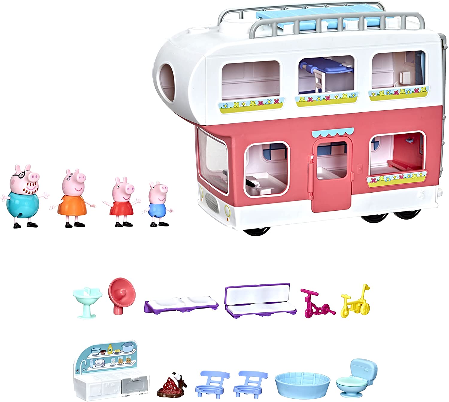 Peppa pig 2024 caravan playset