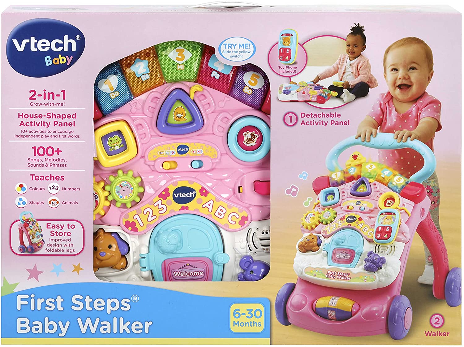 Vtech First Steps Baby Walker Pink