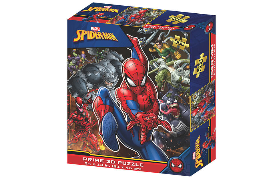 Spiderman Ensemble 500 Piece 3D Jigsaw Puzzle