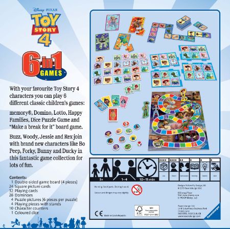 Ravensburger  Toy Story 4 6 In 1 Games