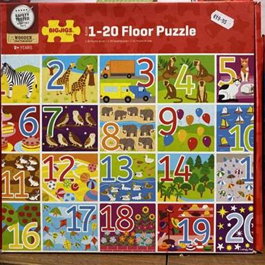 Numbers 1 to 20 Floor Puzzle