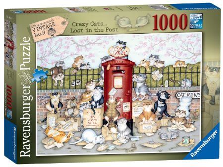 Ravensburger  Crazy Cats At A Post Box 1000 Piece