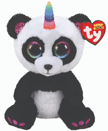 TY Paris Panda With Horn Boo Medium
