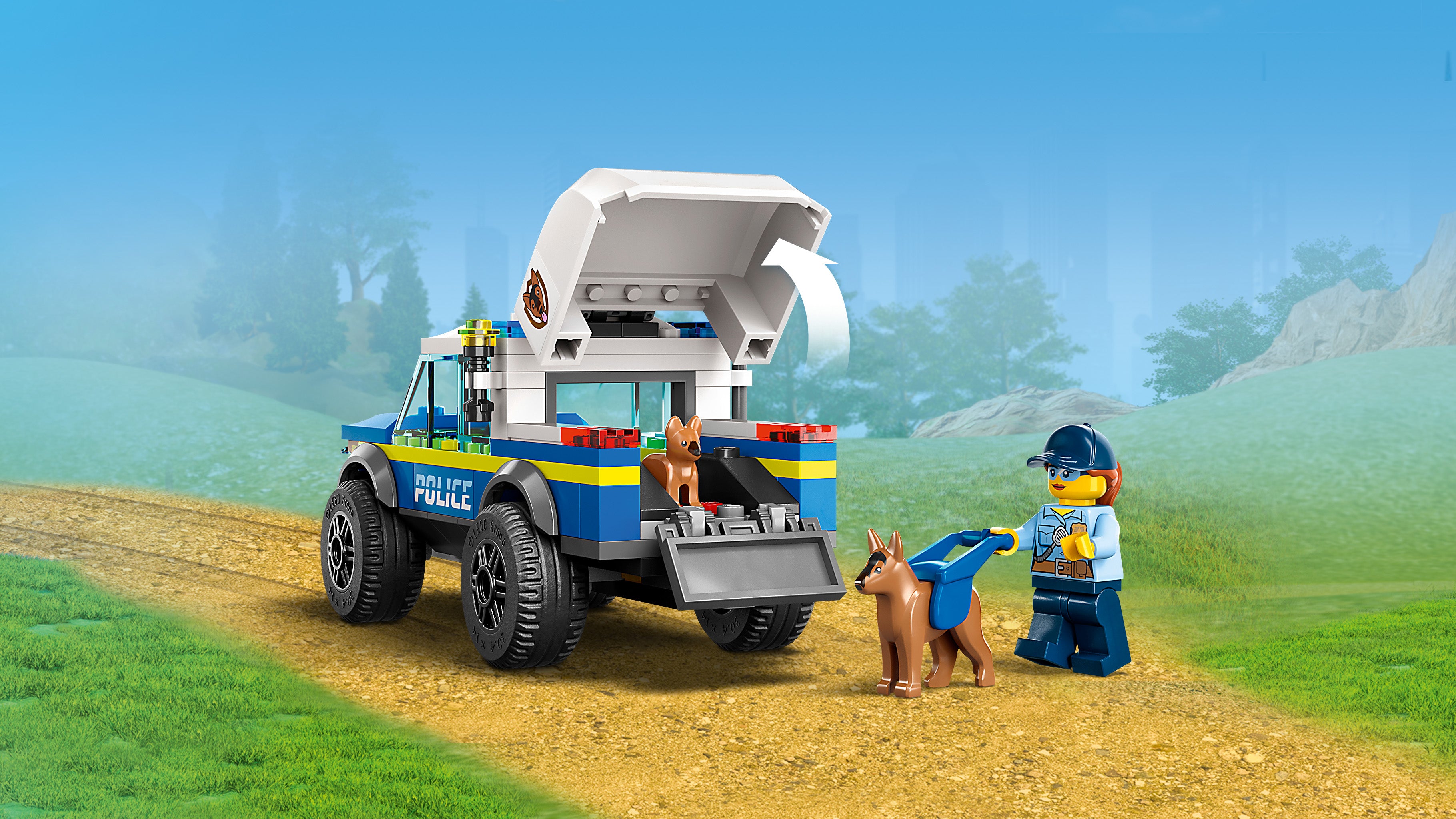 LEGO City Mobile Police Dog Training Set with Toy Car 60369