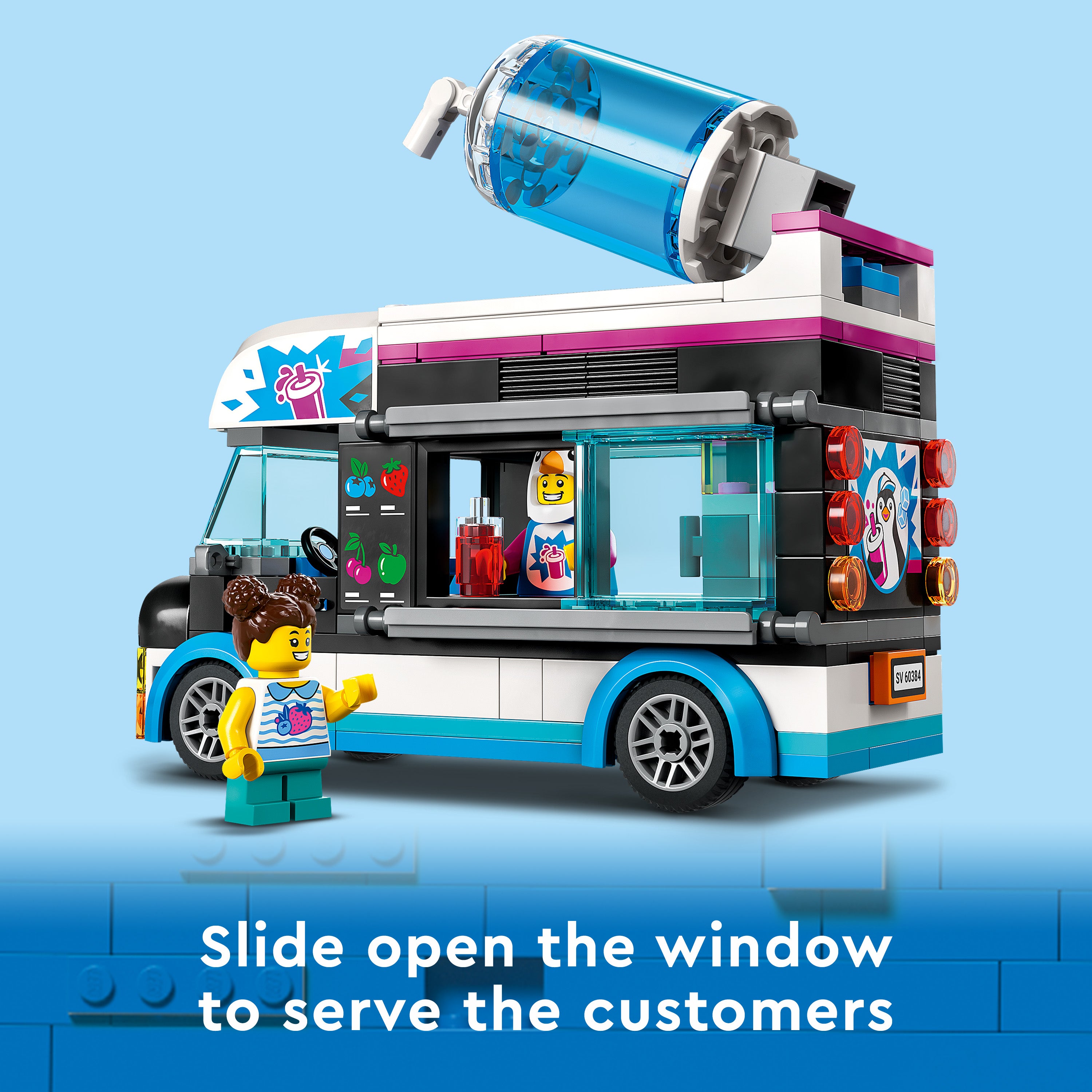 Lego 60384 Penguin Slushy Van