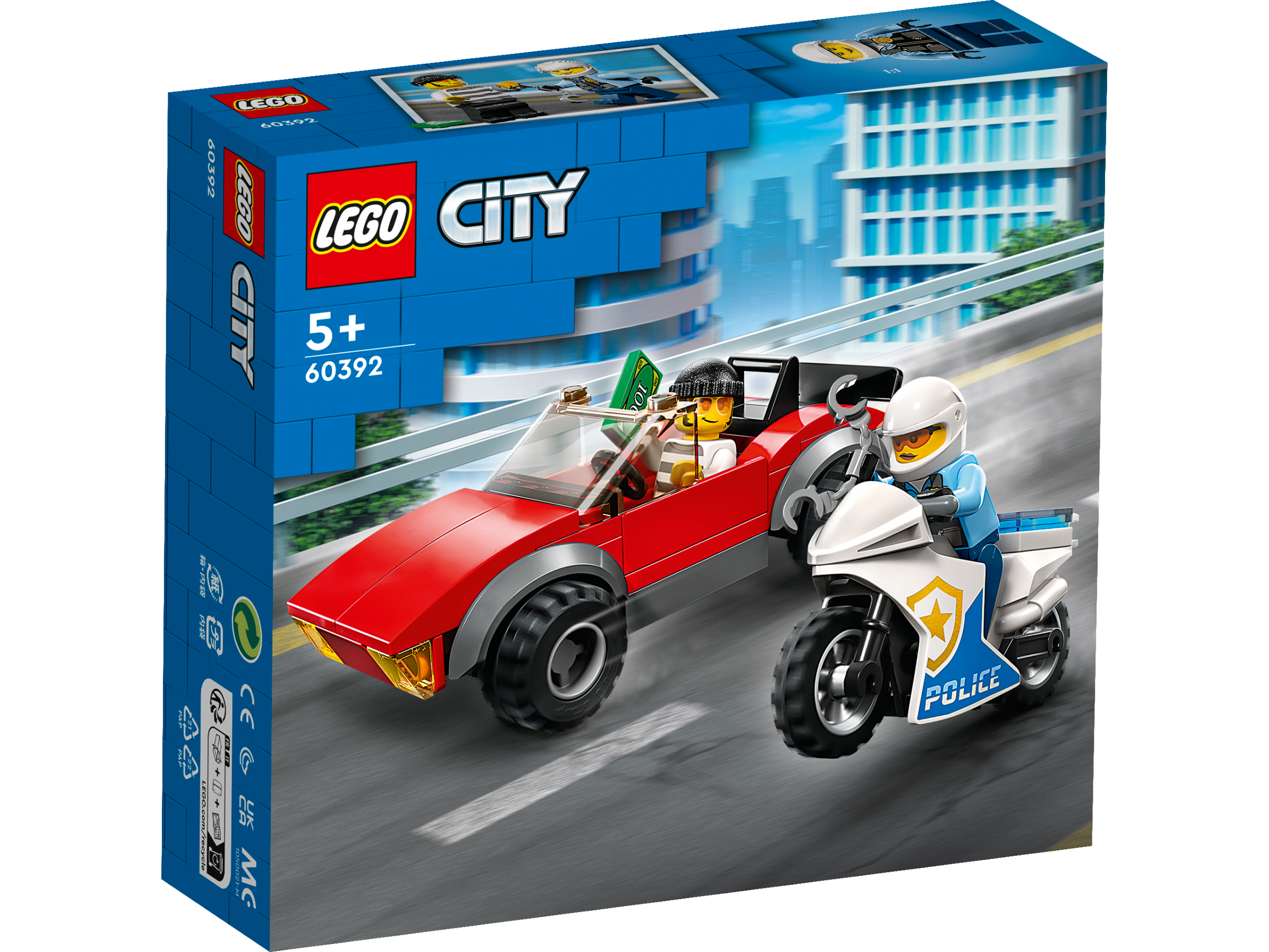 Lego 60392 Police Bike Car Chase