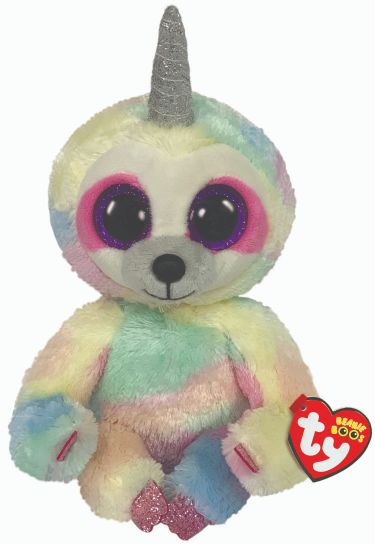 TY Cooper Sloth With Horn Boo Medium