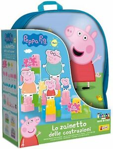 Peppa Pig Backpack with Baby Blocks