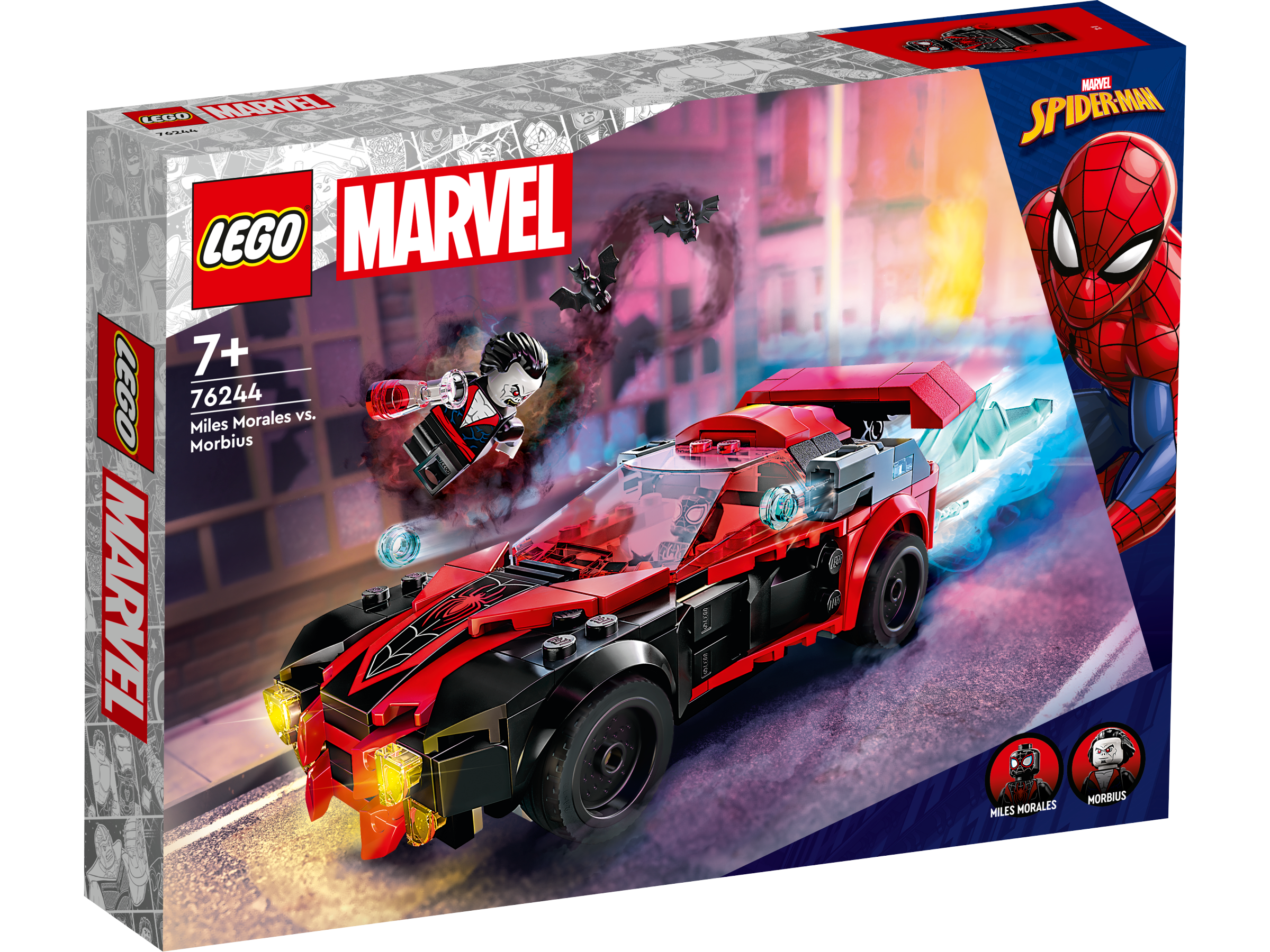 Lego 76244 Miles Morales vs. Morbius Car Set