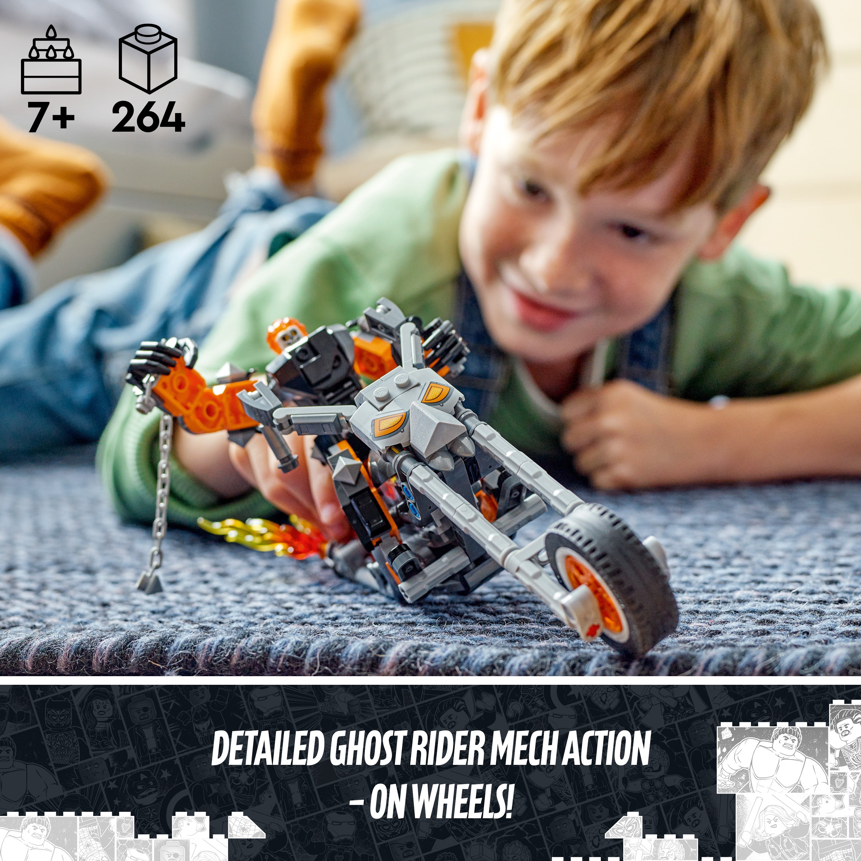 Lego 76245 Ghost Rider Mech & Bike