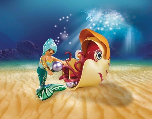 Playmobil Mermaid with Sea Snail Gondola