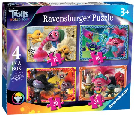 Ravensburger Trolls 4 In A Box Puzzle