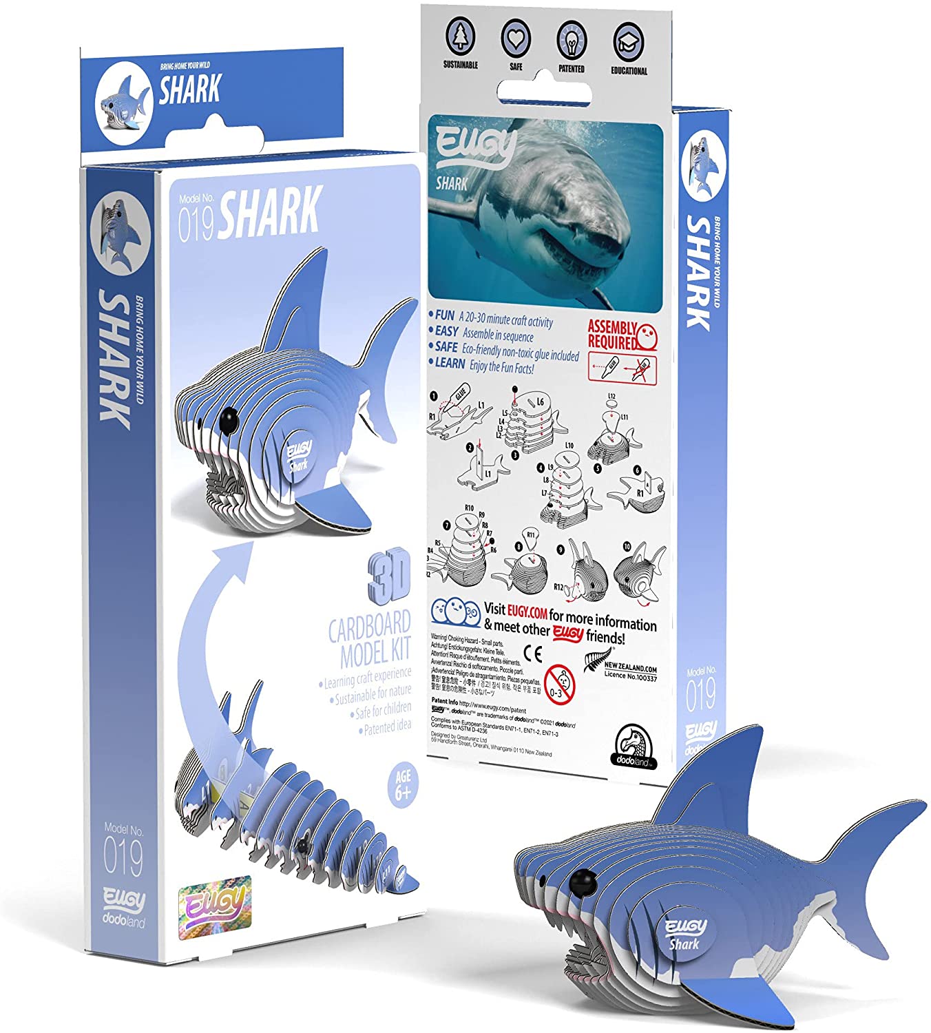 EUGY Shark 3D Puzzle