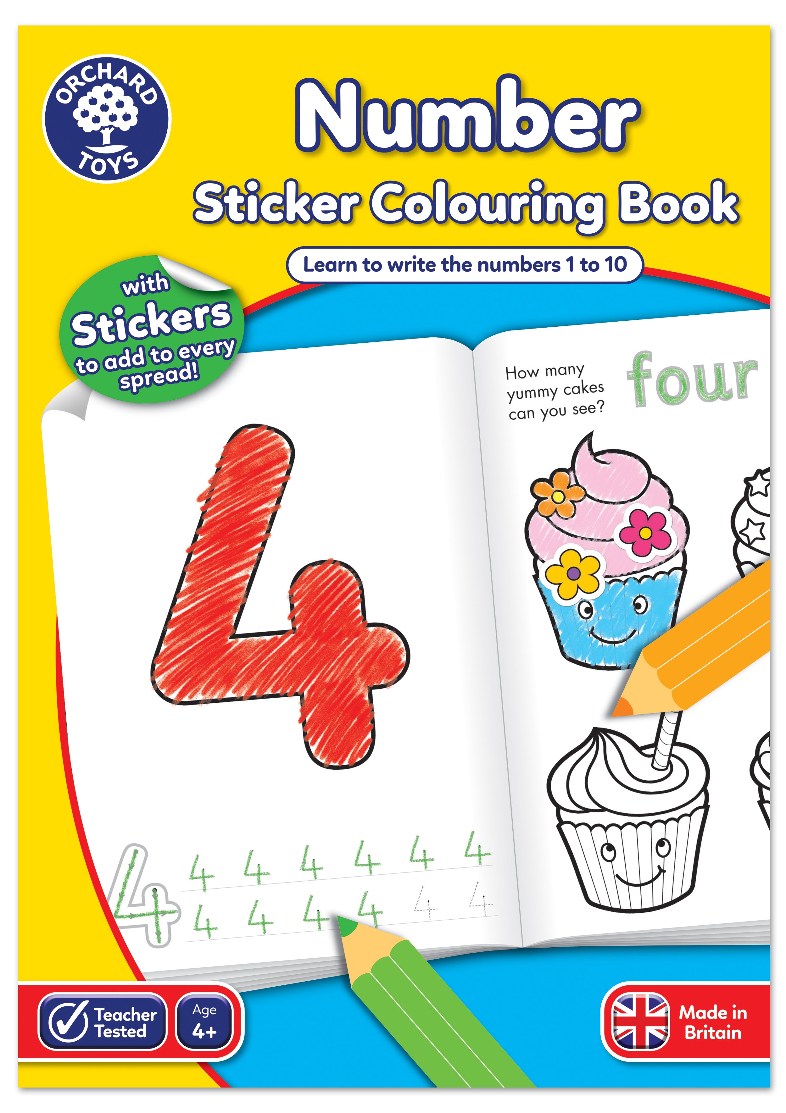 Orchard Number Colouring Book