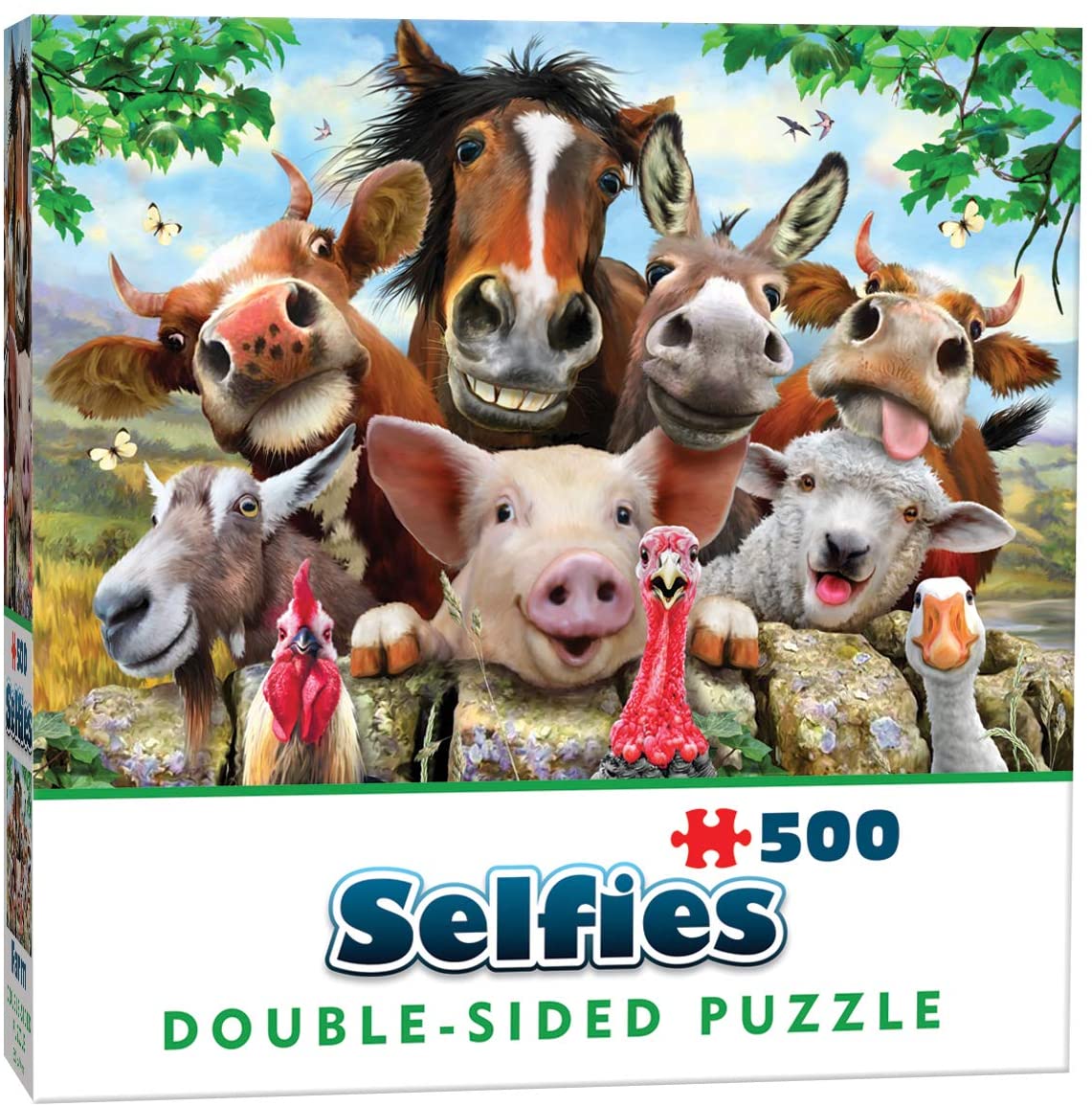 Double-Sided Selfie - Farm Friends