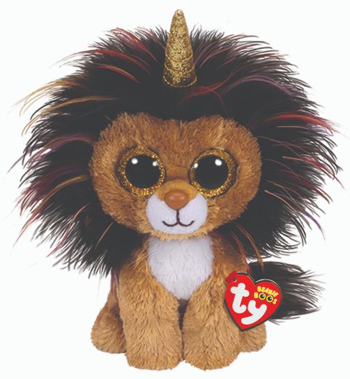 TY Ramsey Lion With Horn Boo Medium