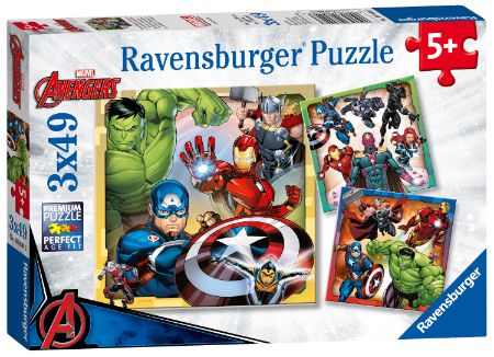 Ravensburger Avengers Assemble 3X 49 Piece Jigsaw