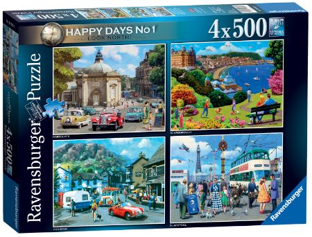 Happy Days 4X500 Piece Jigsaw Puzzles