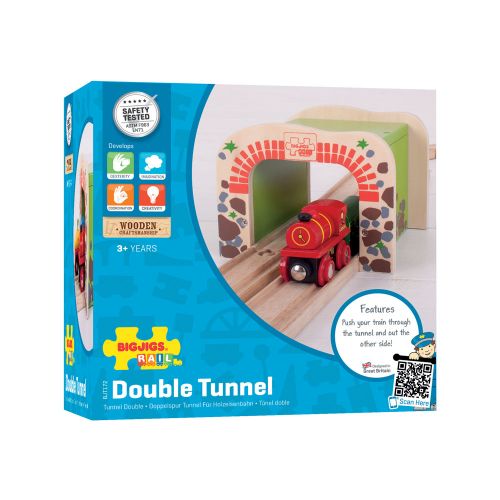 Big Jigs Double Tunnel for Wooden Train Set