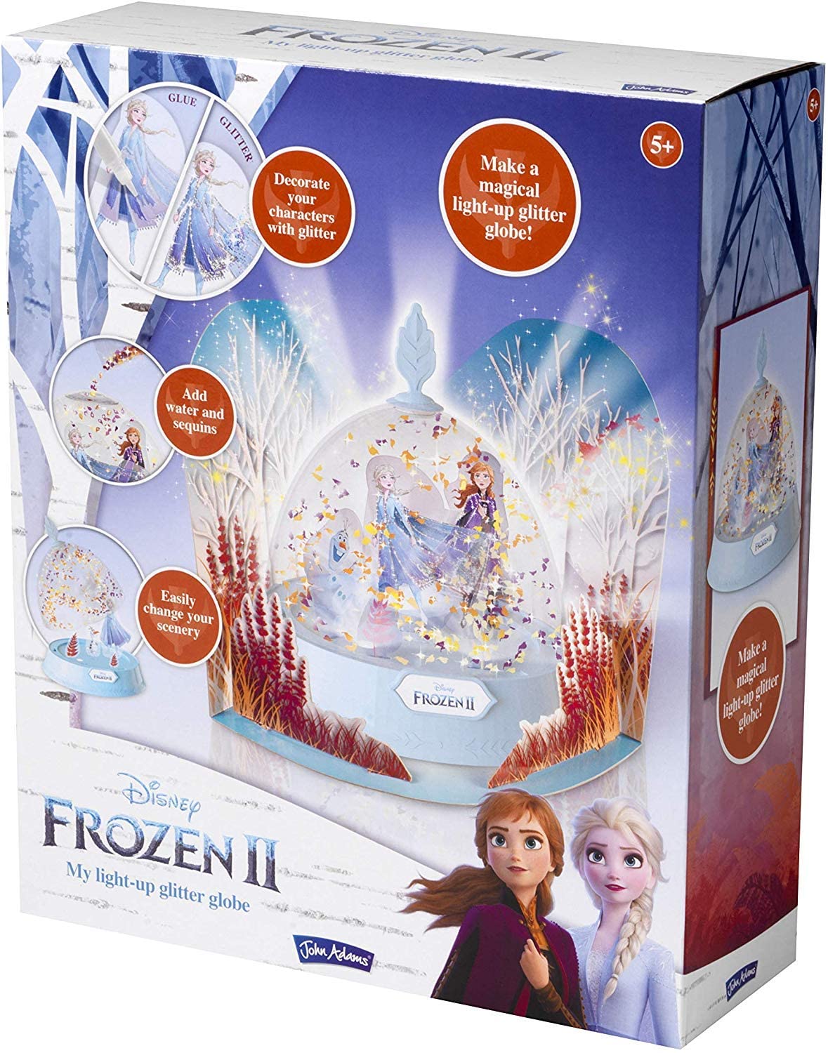 Frozen 2 Light Up Glitter Globe