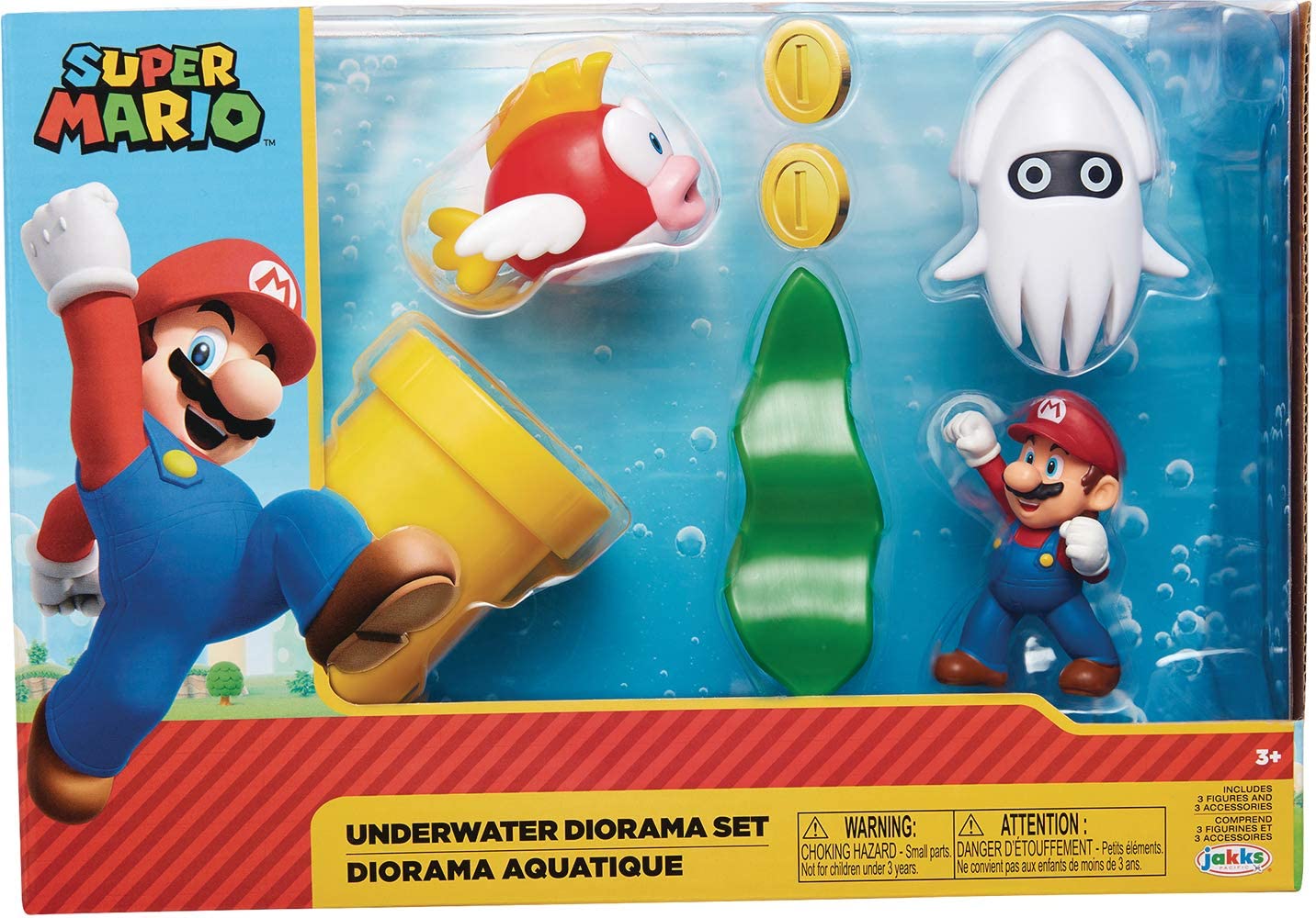 Super Mario Underwater Diorama Set