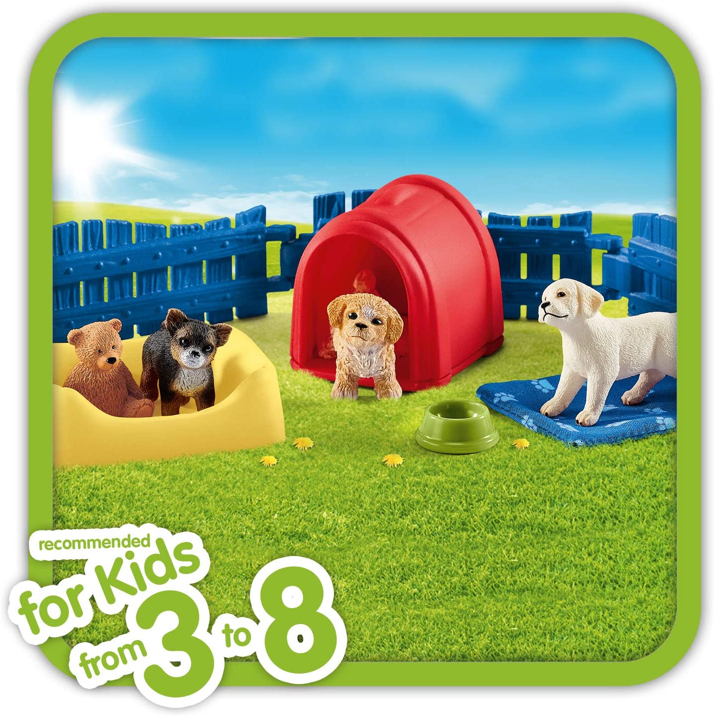 Schleich discount puppy pen