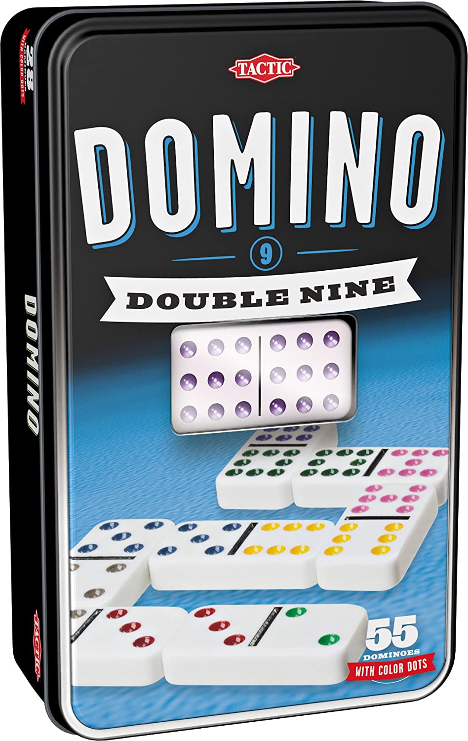 Double 9 Domino in Tin 55 Piece