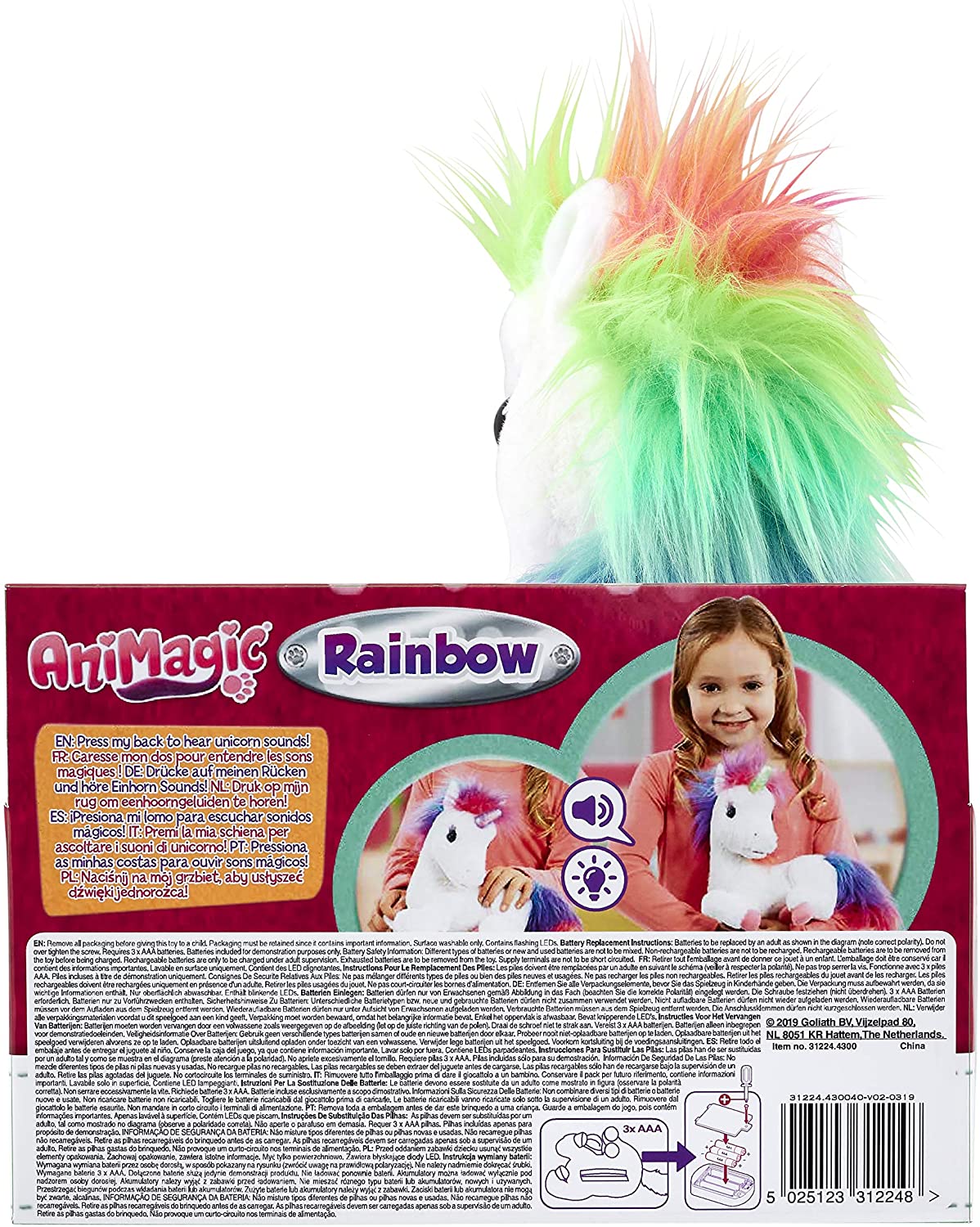 Animagic rainbow my glowing sales unicorn