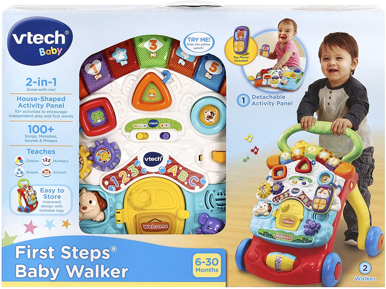 Vtech First Steps Baby Walker Multicolor