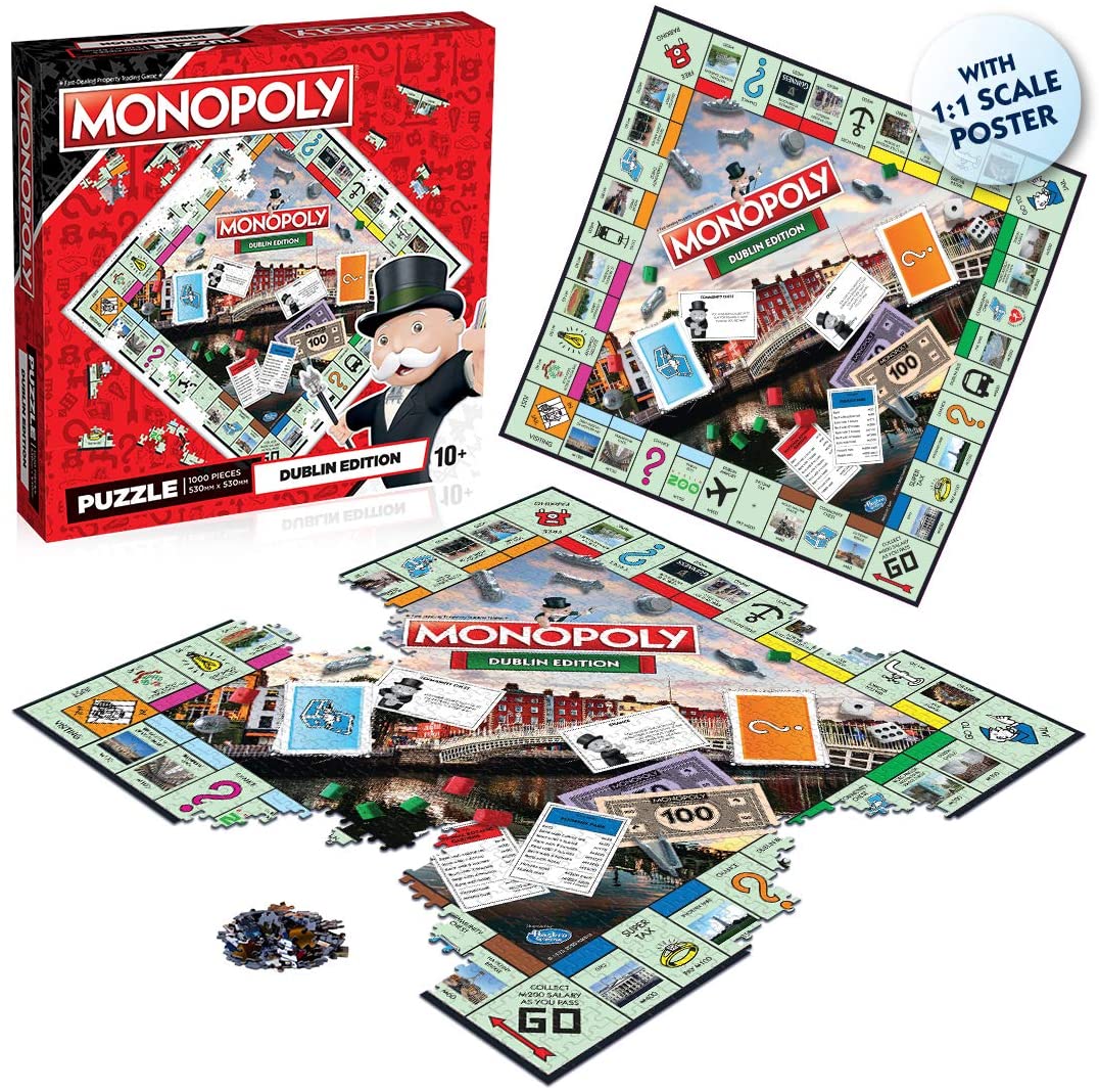Monopoly Dublin Edition 1000 Piece Jigsaw Puzzle