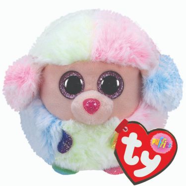 TY Rainbow Poodle Puffies Regular