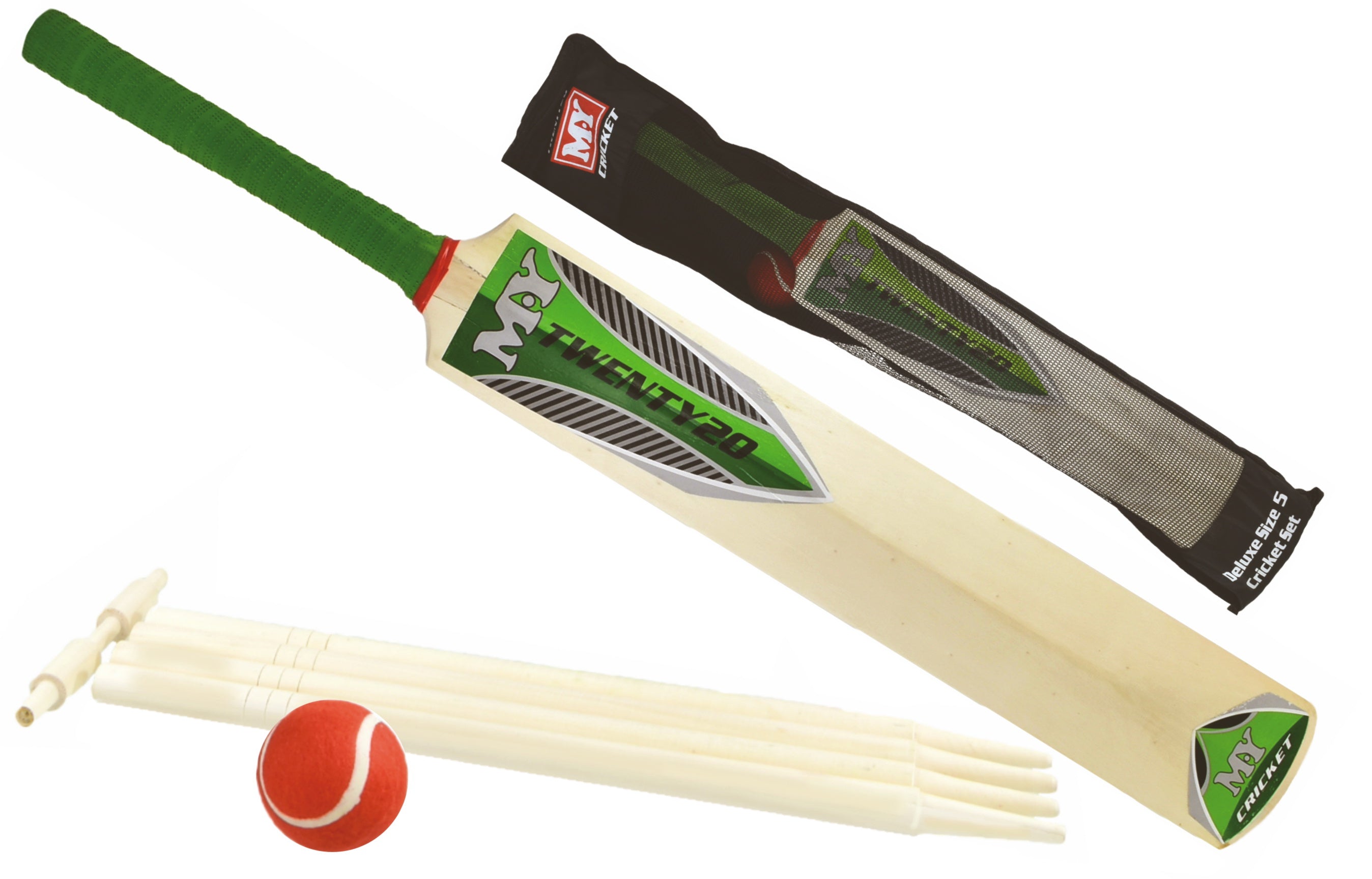 Cricket Set in Mesh Carry Bag - Size 5