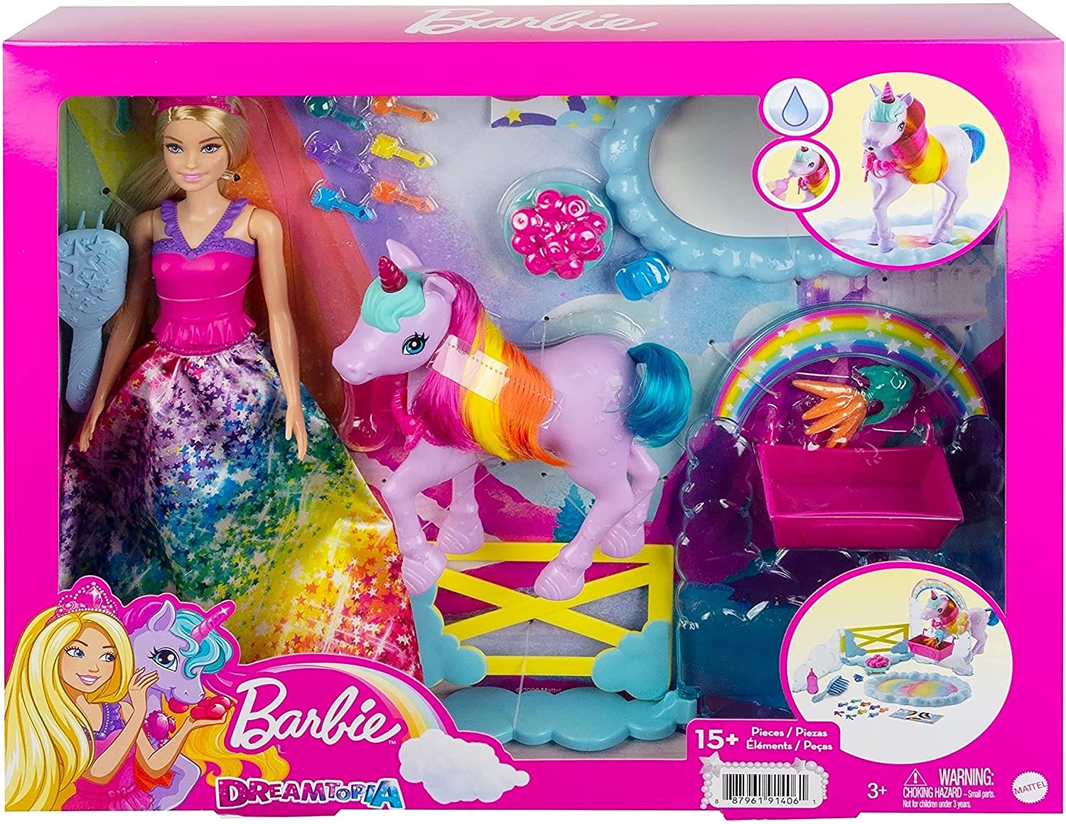 Barbie Dreamtopia Rainbow Potty Unicorn Playset