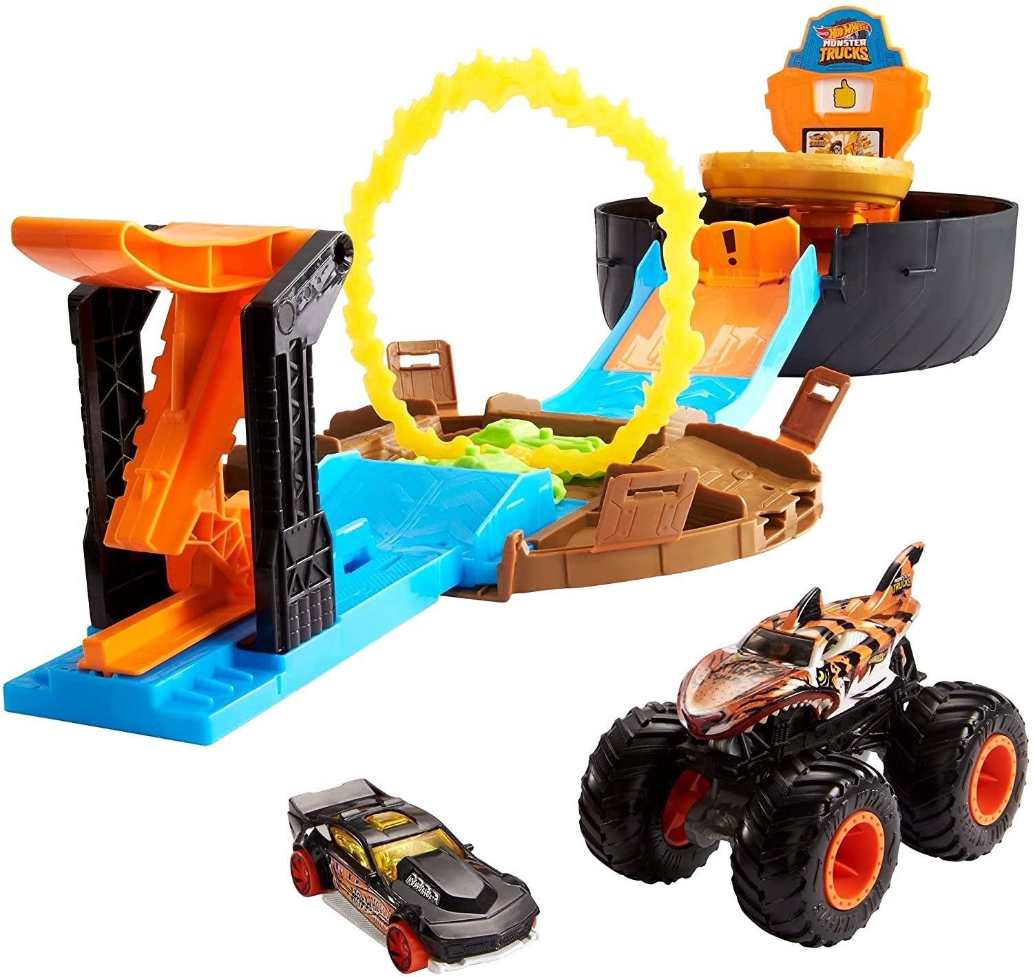 Hot Wheels Monster Trucks Stunt Tire Vehicle Set