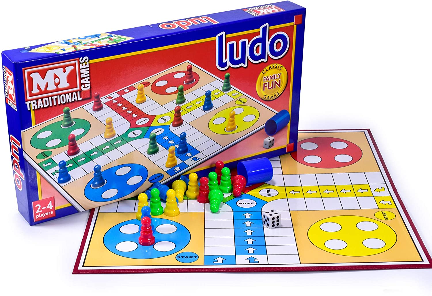 Galt Toys, Snakes & Ladders and Ludo, Classic Family Board Game, Ages 3  Years Plus, 2-4 Players