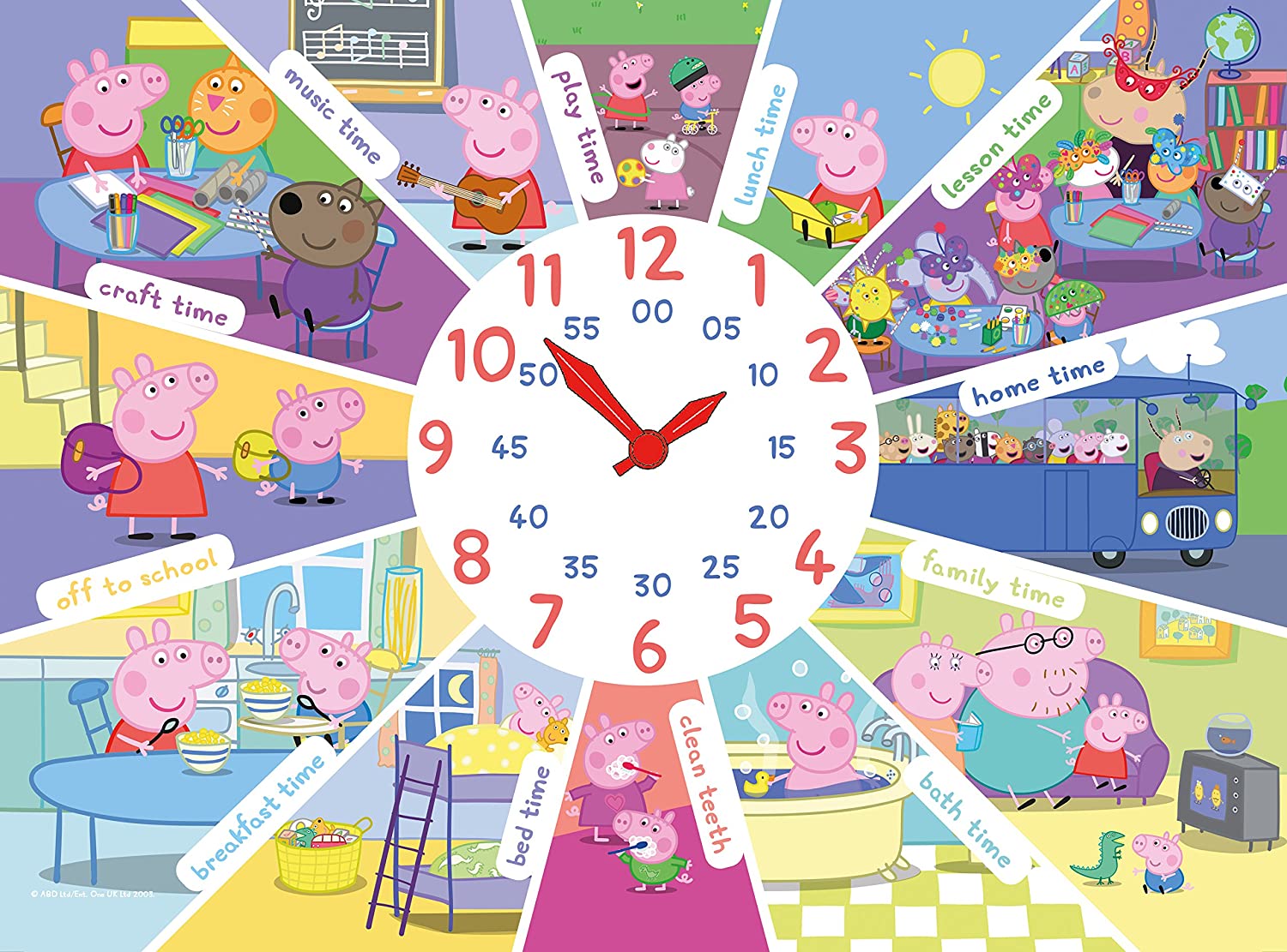 Ravensburger Peppa Pig Clock Puzzle 60 Piece