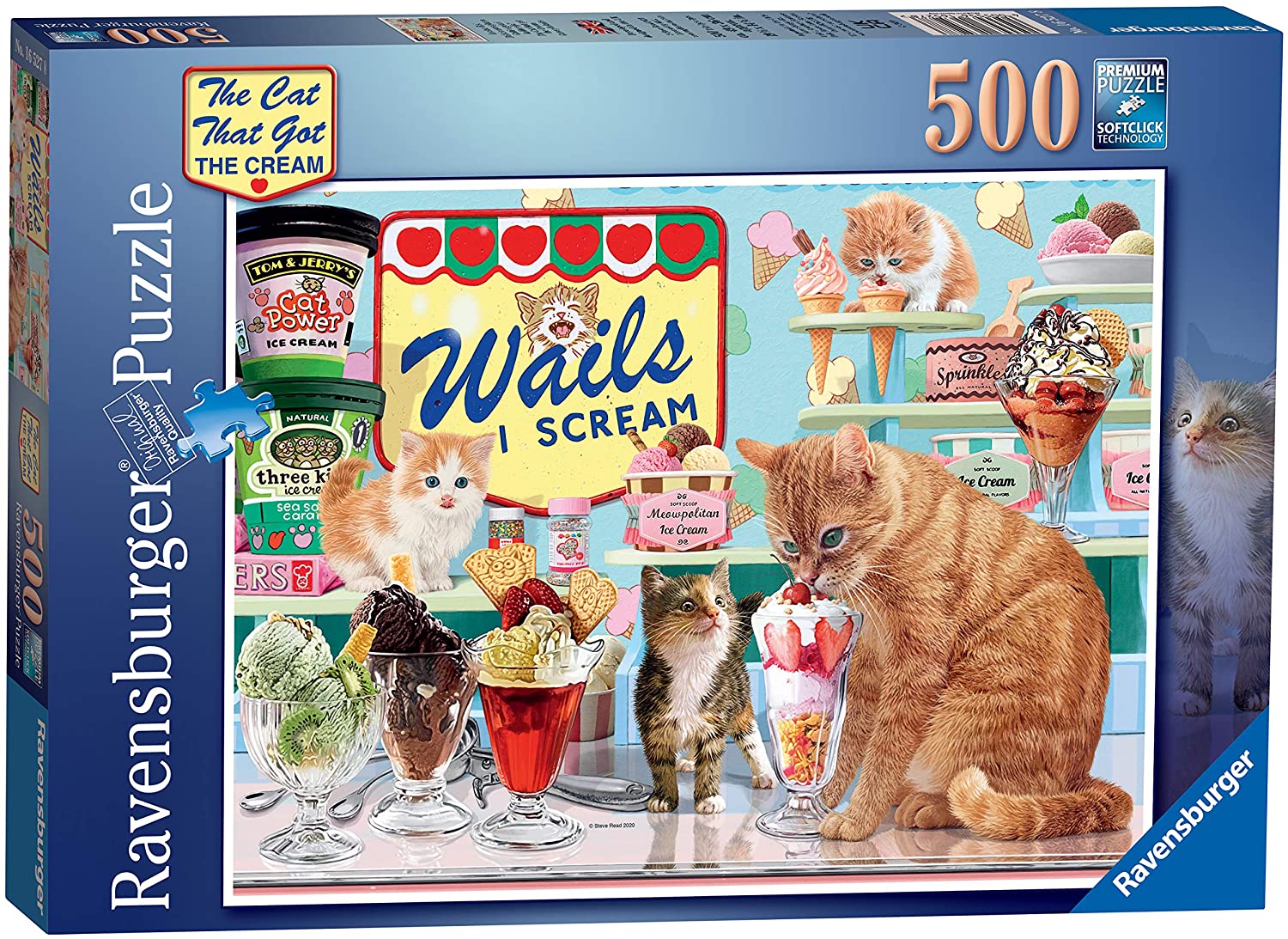 The Cat Who Go The Cream! 500 Piece Jigsaw